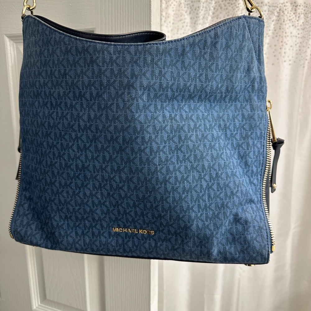 Mint condition Michael Kors Devon Denim Large Bag